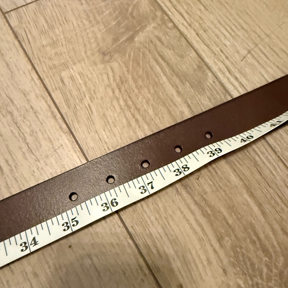 NWT Men’s Lucky Brand brown leather belt 36 - Picture 5 of 5